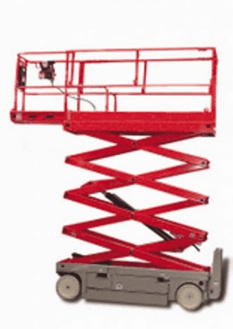 Nacelle élévatrice à ciseaux